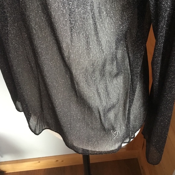 Victoria’s Secret sheer sparkly long sleeved top - Picture 3 of 5
